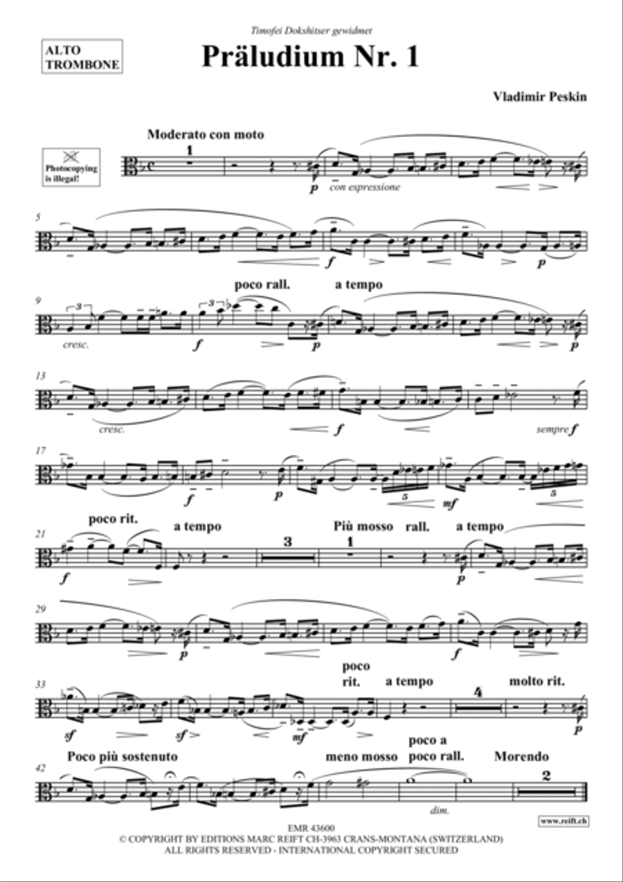 Praludium No. 1 Piano Accompaniment scores gallery preview page 2