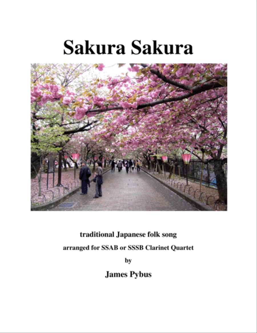 Sakura Sakura (clarinet quartet version) Clarinet Quartet scores gallery preview page 1