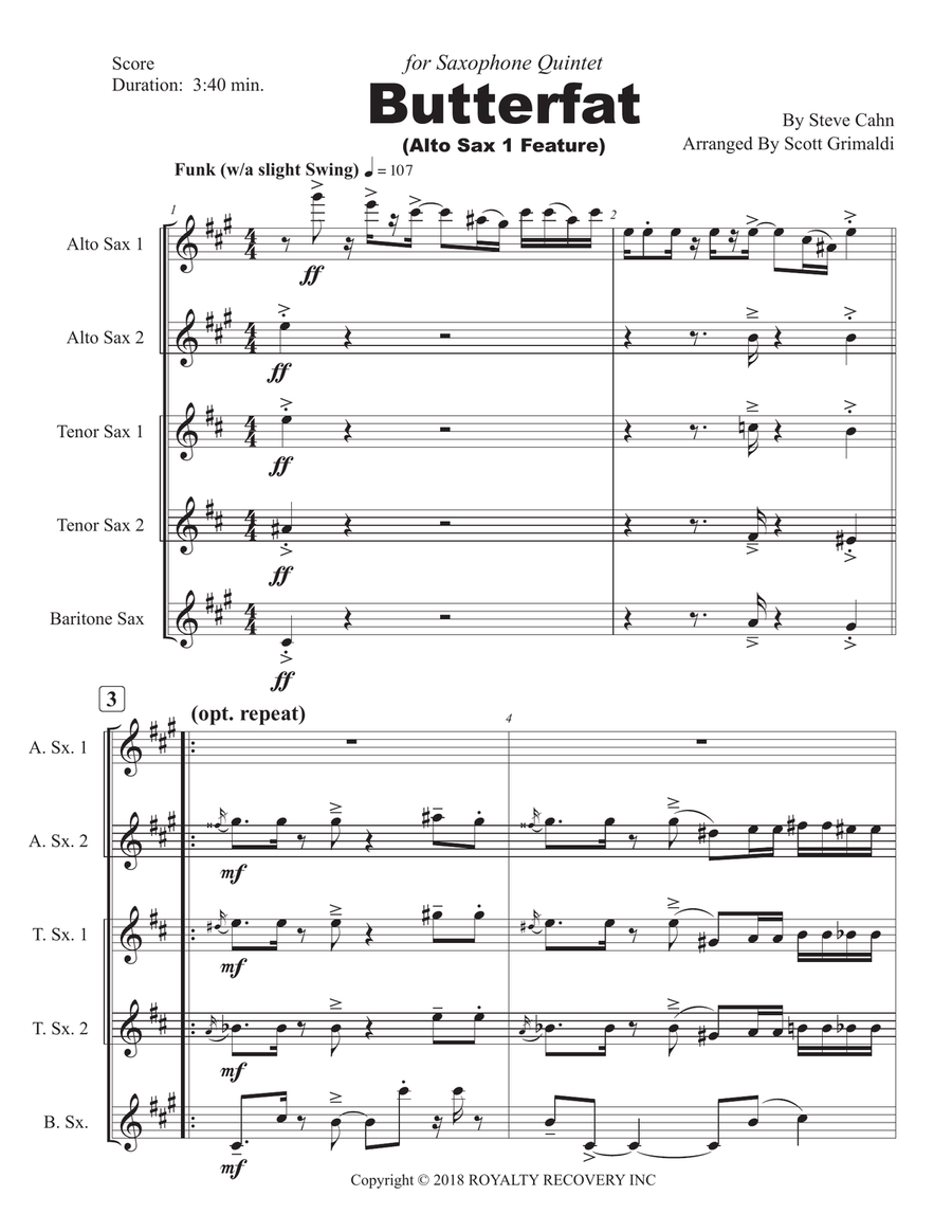 Butterfat Woodwind Trio scores gallery preview page 3
