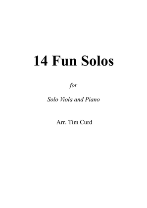 Book cover for 14 Fun Solos for Viola and Piano