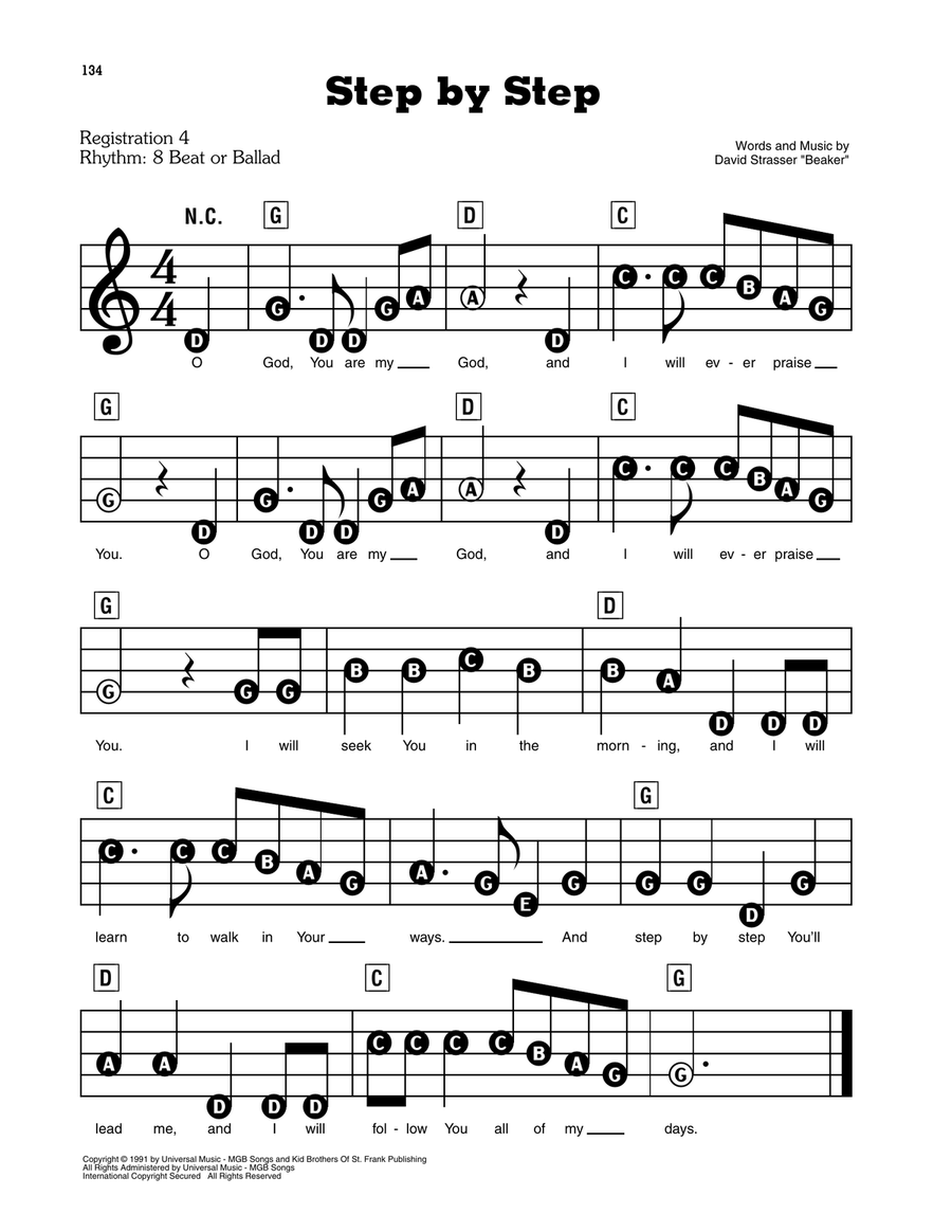Step By Step Electronic Keyboard scores gallery preview page 1