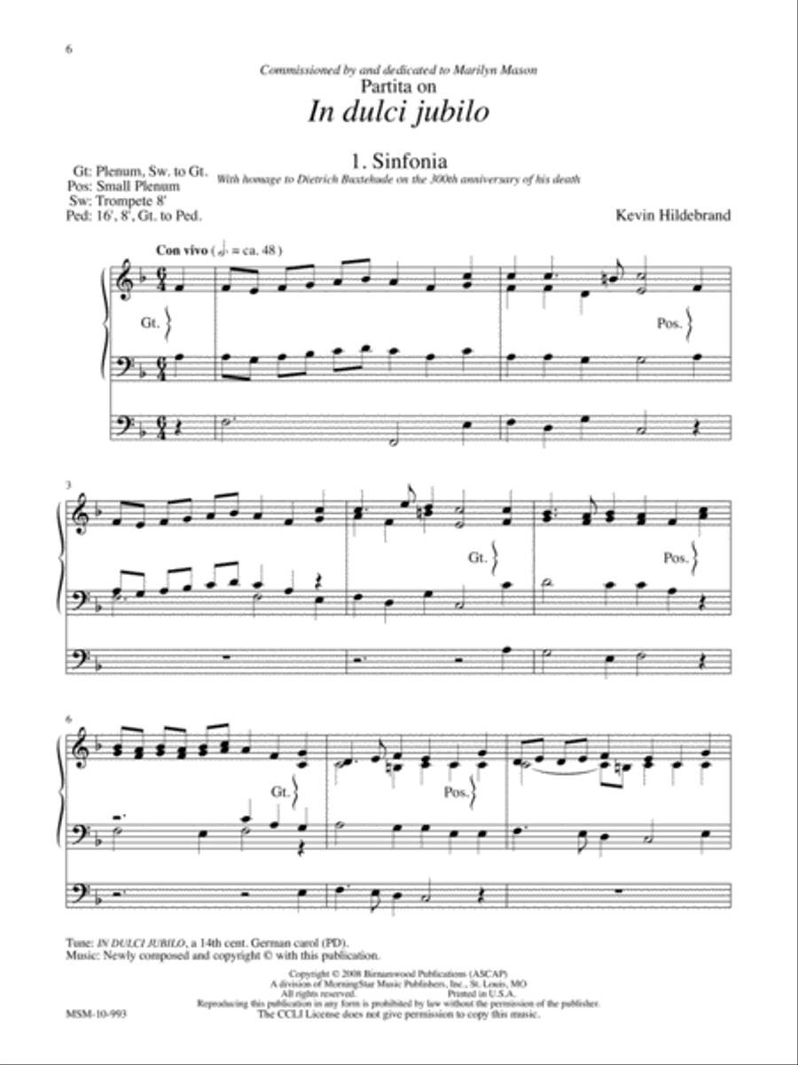 Marilyn Mason Music Library, Volume 4 Organ scores gallery preview page 3
