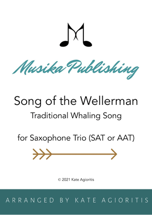 Book cover for Song of the Wellerman (Wellerman) for Saxophone Trio (SAT or AAT)