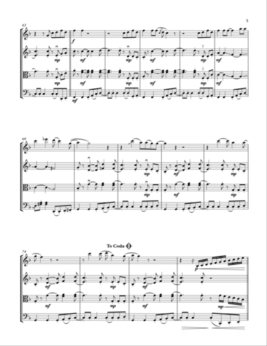 My Sweet Lord String Quartet scores gallery preview page 5
