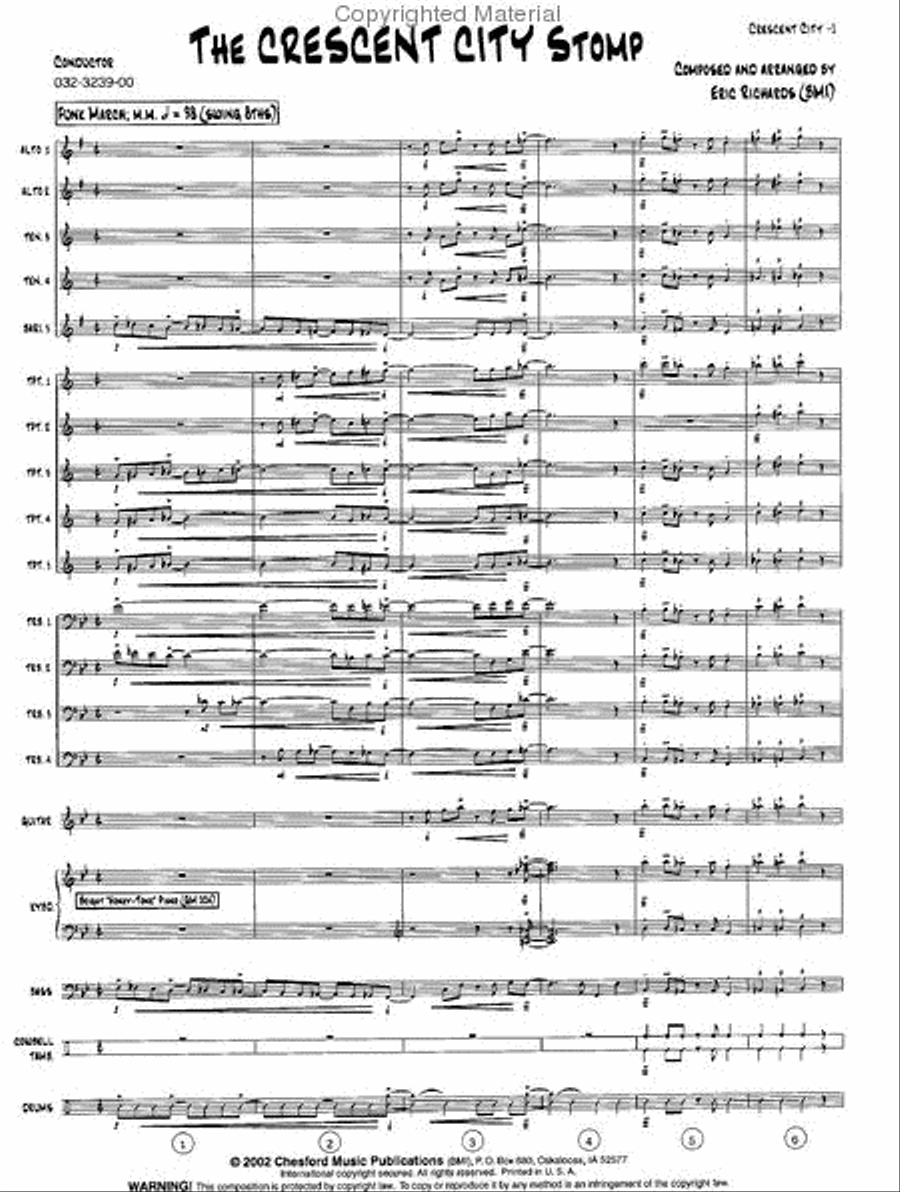 The Crescent City Stomp Jazz Ensemble scores gallery preview page 2