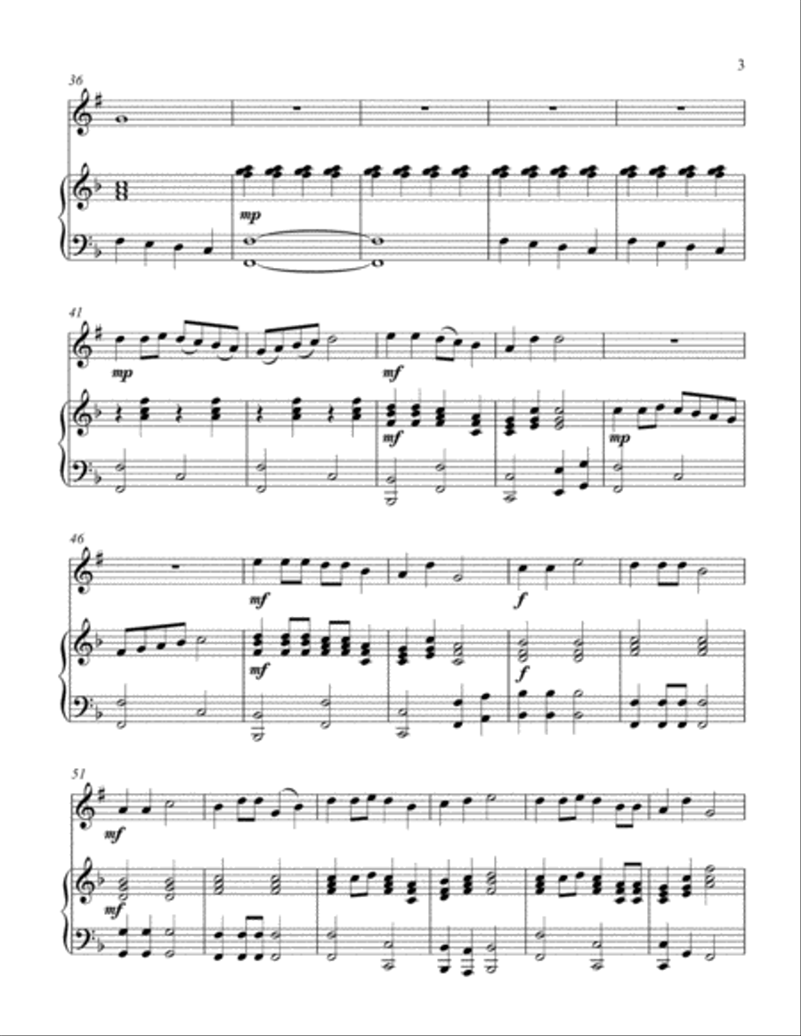 A Fun Christmas Medley (treble Bb instrument solo) Easy Piano scores gallery preview page 4