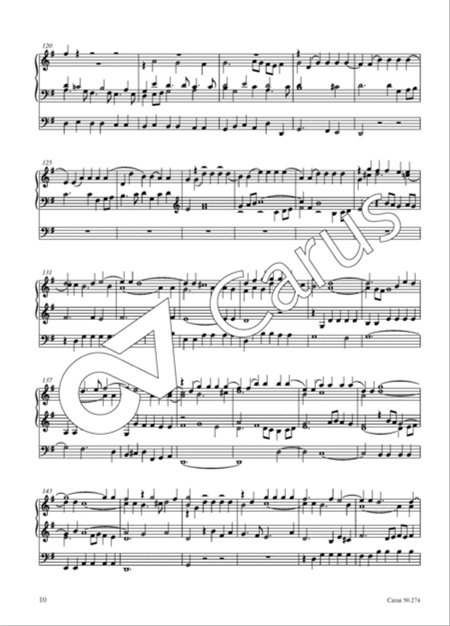 Praeludio in G major for organ Organ Solo scores gallery preview page 11