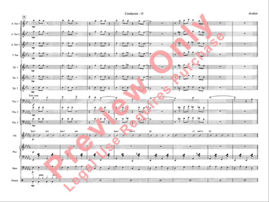 Avalon Jazz Ensemble scores gallery preview page 23
