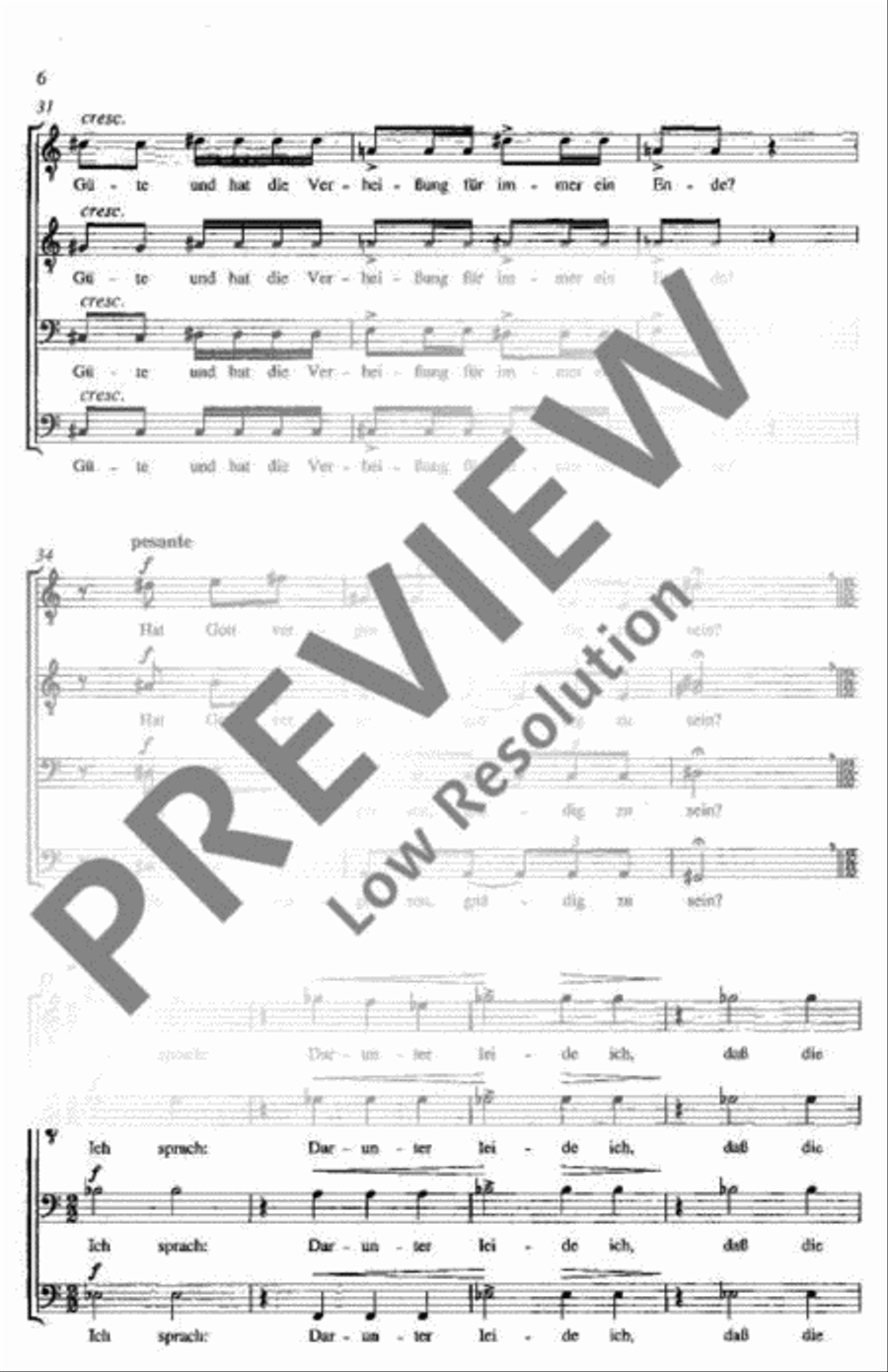 Psalm 77 TTBB scores gallery preview page 6