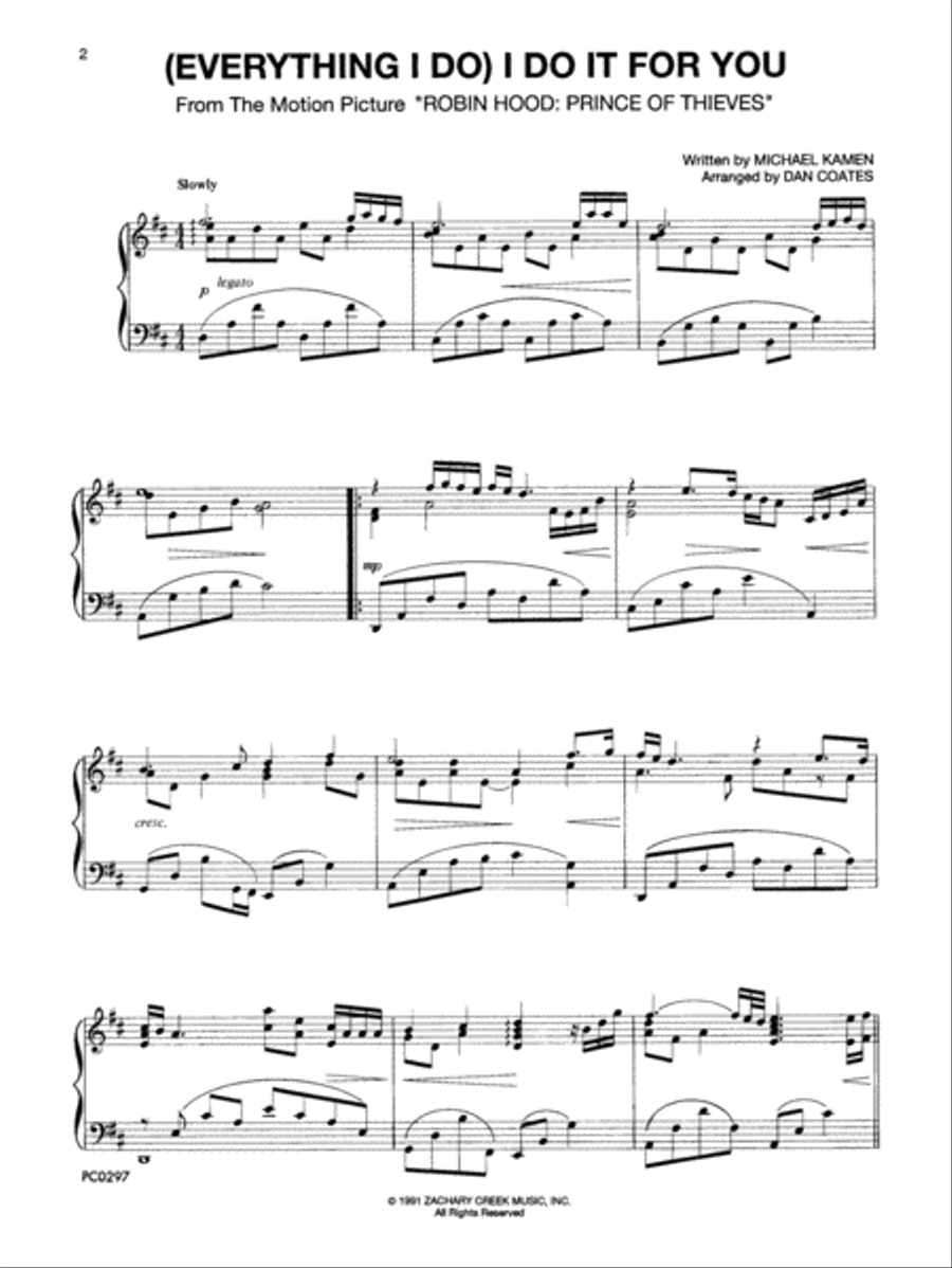(Everything I Do) I Do It for You Small Ensemble scores gallery preview page 2