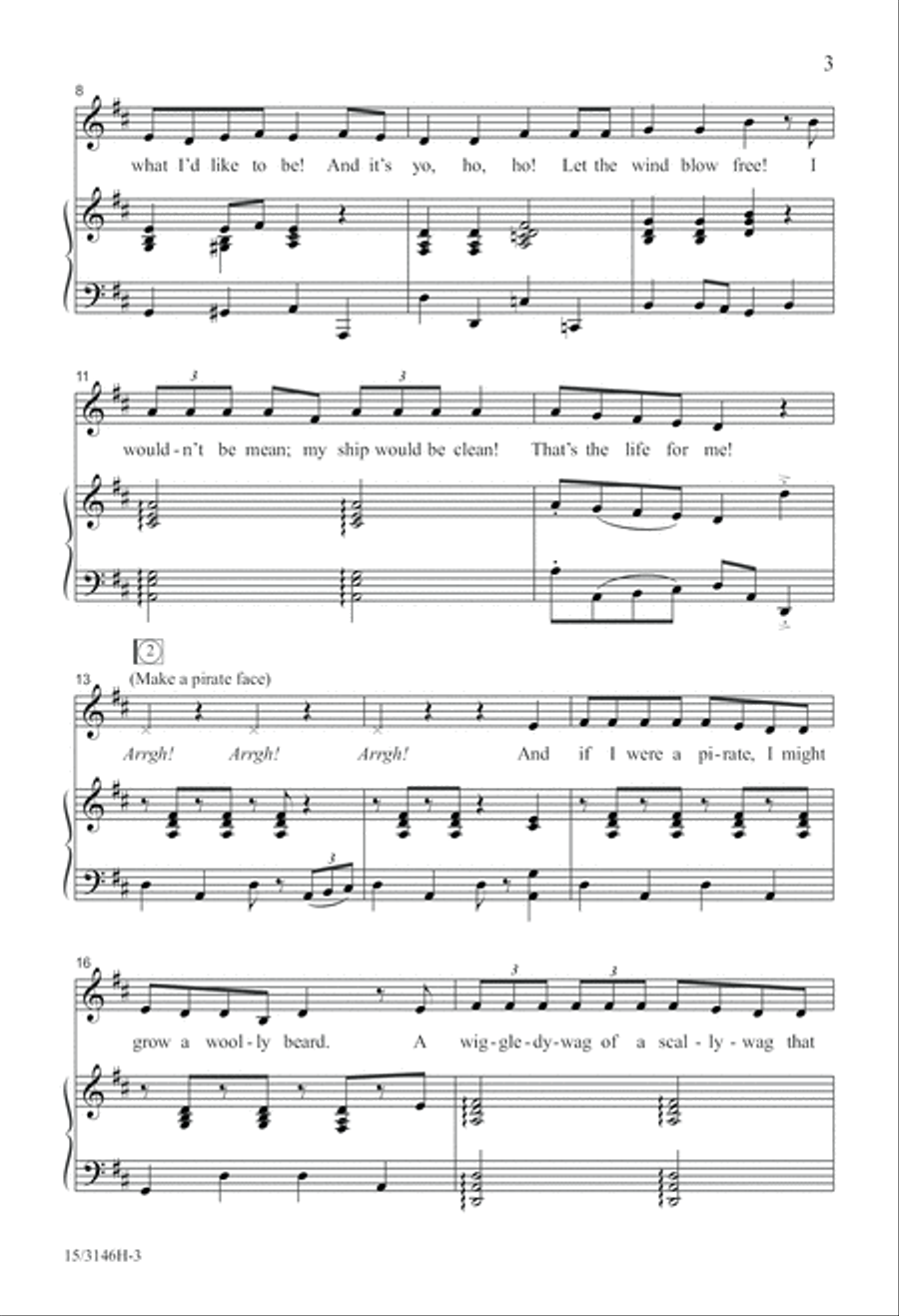 Scallywag Unison Choir scores gallery preview page 4