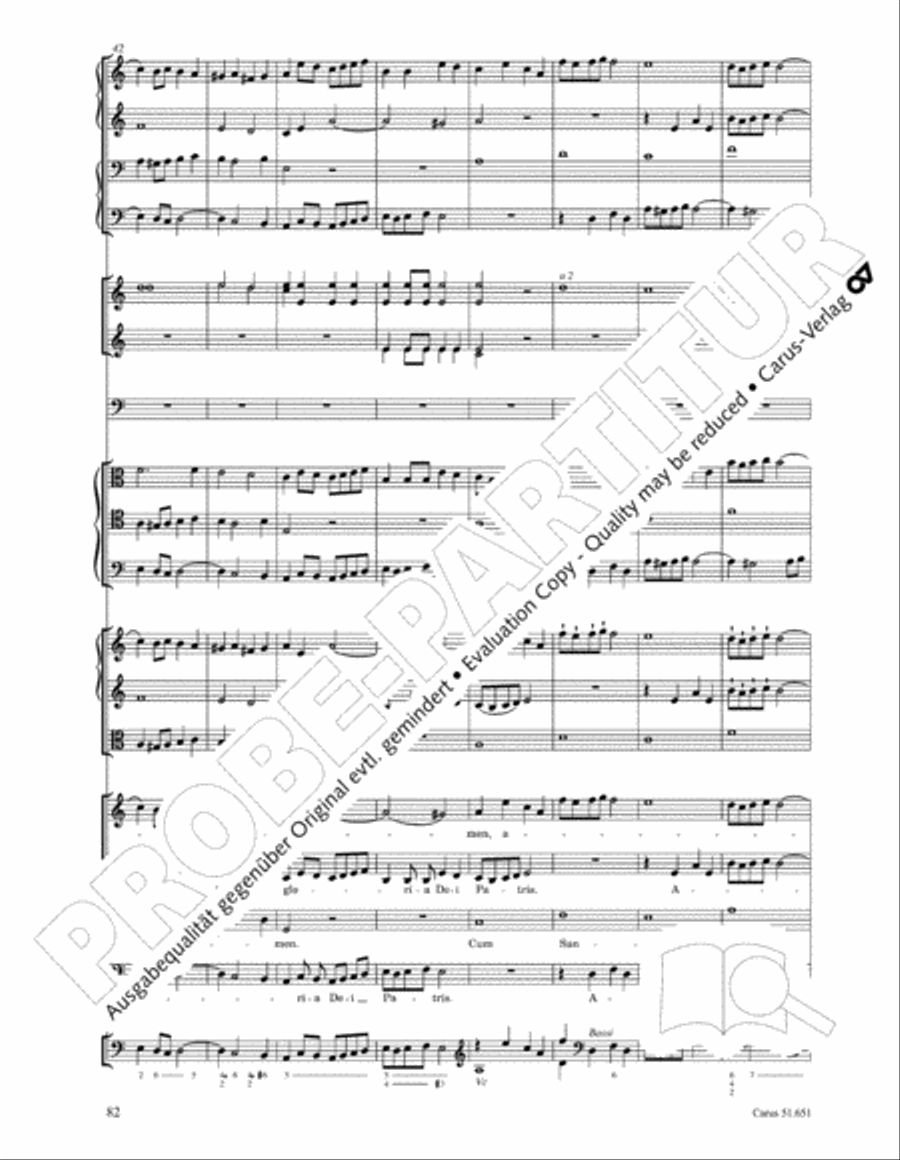 C Minor Mass, K. 427 (Missa in c KV 427) 4-Part scores gallery preview page 98