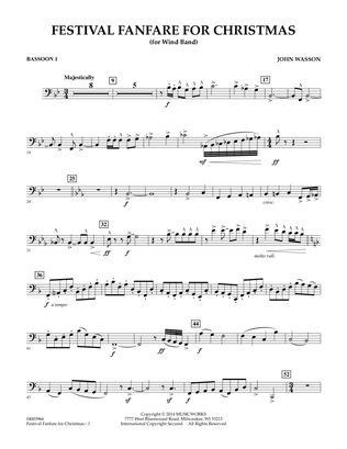 Festival Fanfare for Christmas (for Wind Band) - Bassoon 1