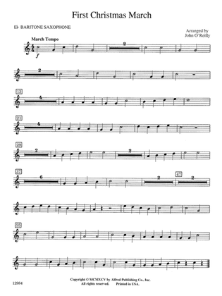 First Christmas March: E-flat Baritone Saxophone