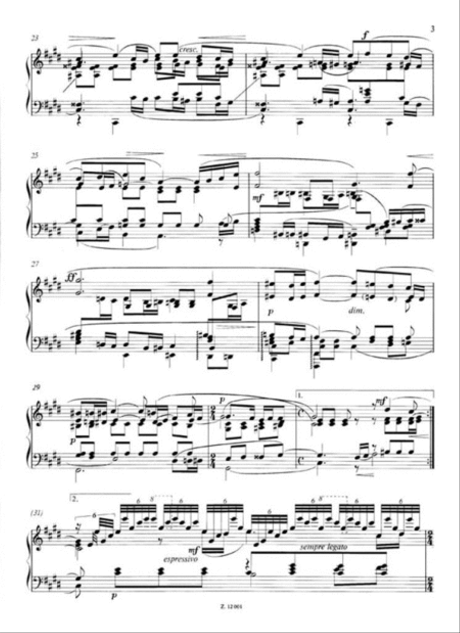Vocalise op. 34, no 14 Vocalise op. 34, no 14 Piano Solo scores gallery preview page 3
