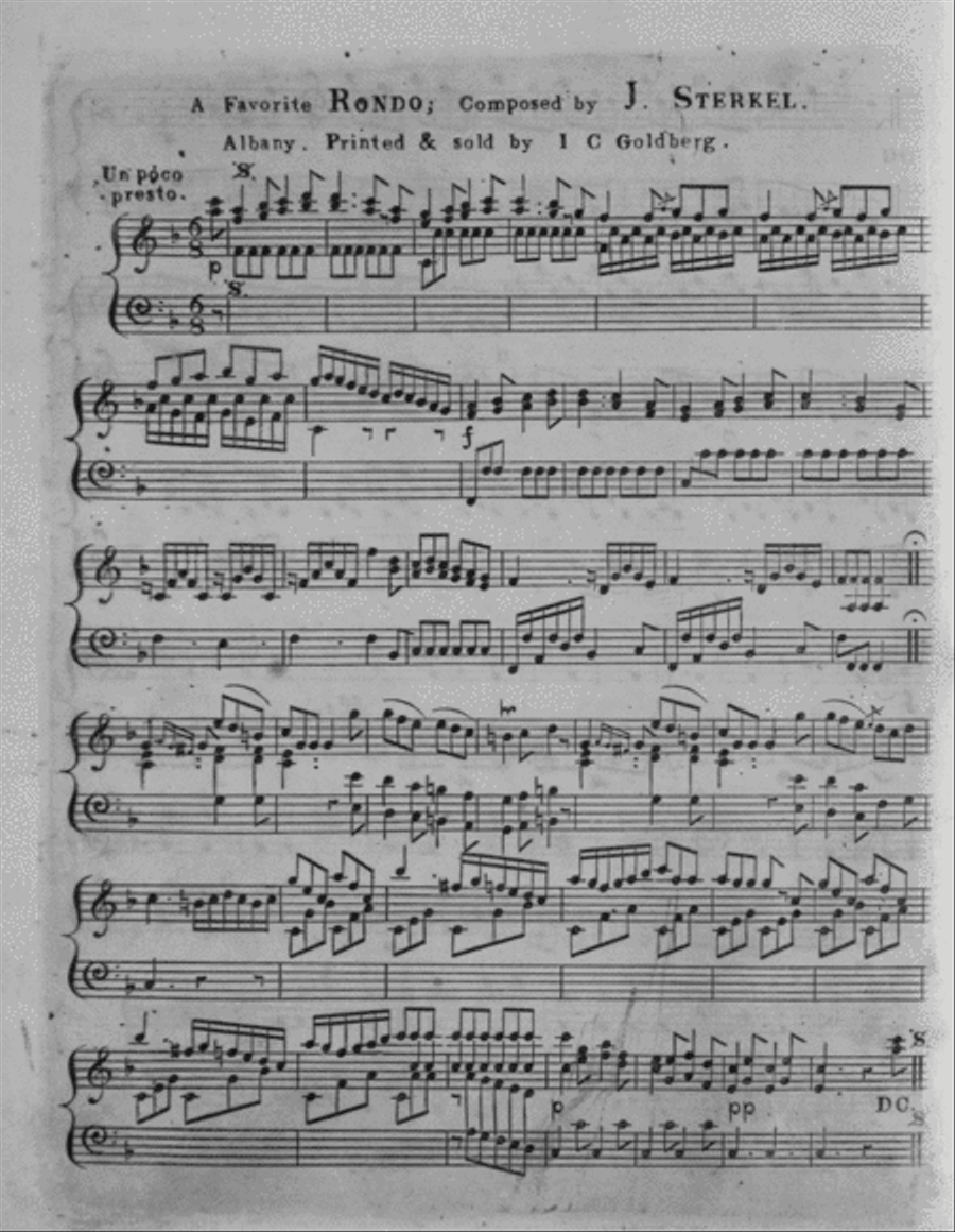 (1) A Favorite Rondo. (2) Lord Mac Donald's Reel Piano Solo scores gallery preview page 1