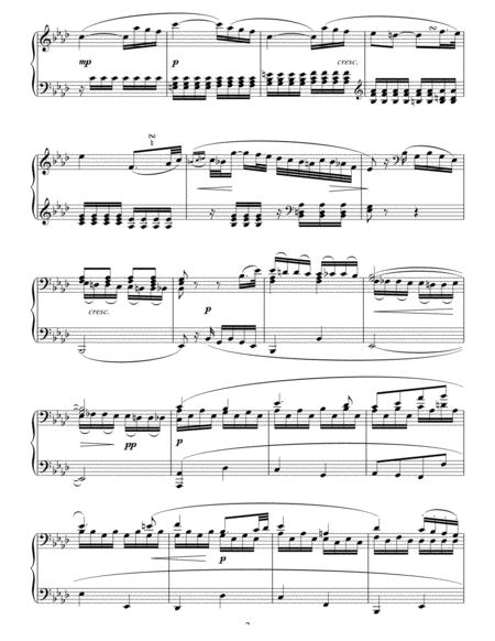 Adagio Cantabile From Sonate Pathetique Op. 13, Theme From The Second Movement