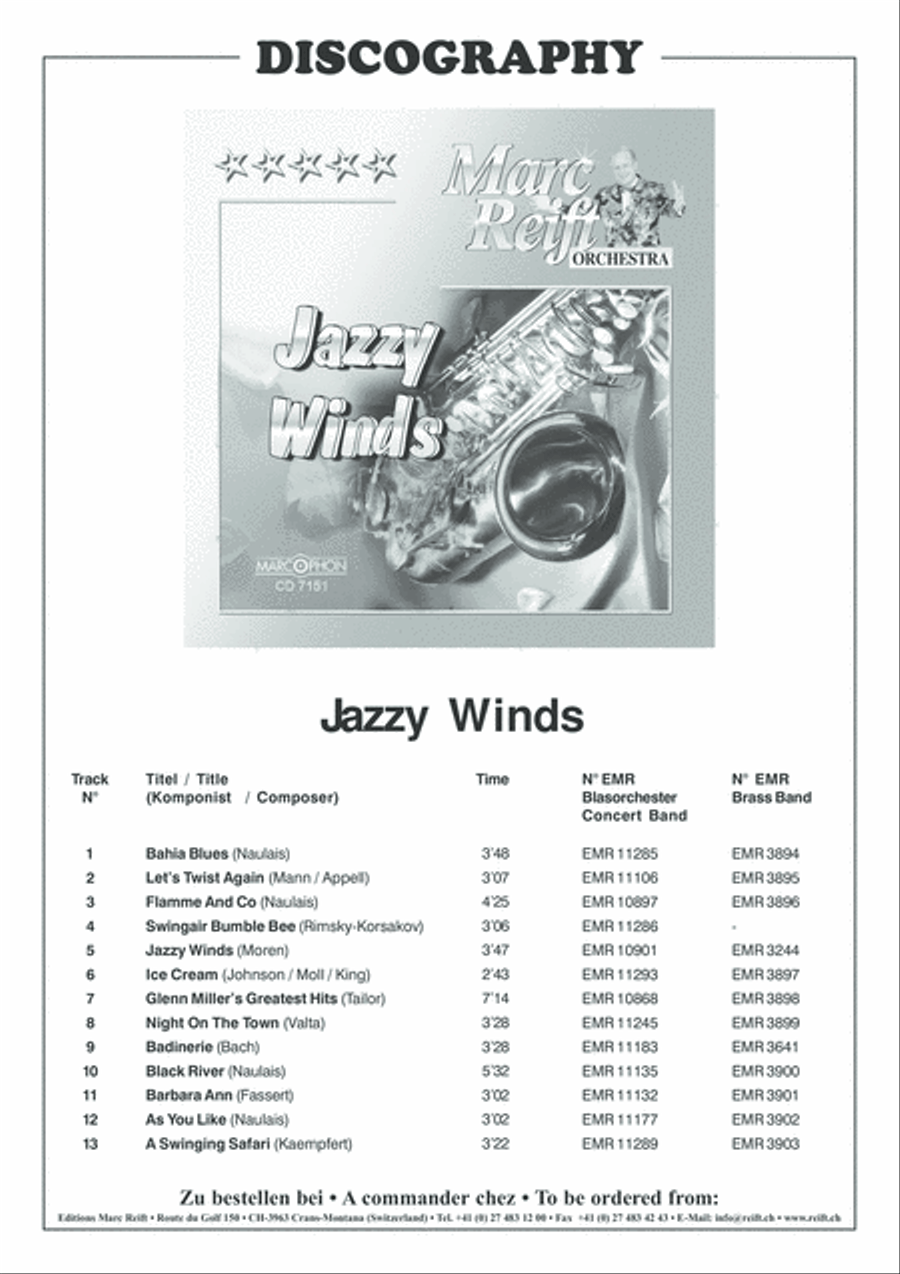 Jazzy Winds Jazzy Winds Concert Band scores gallery preview page 3