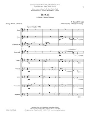 The Call (Orchestral Score)