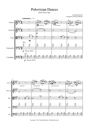 Polovtsian Dances (for String Orchestra/Quintet)