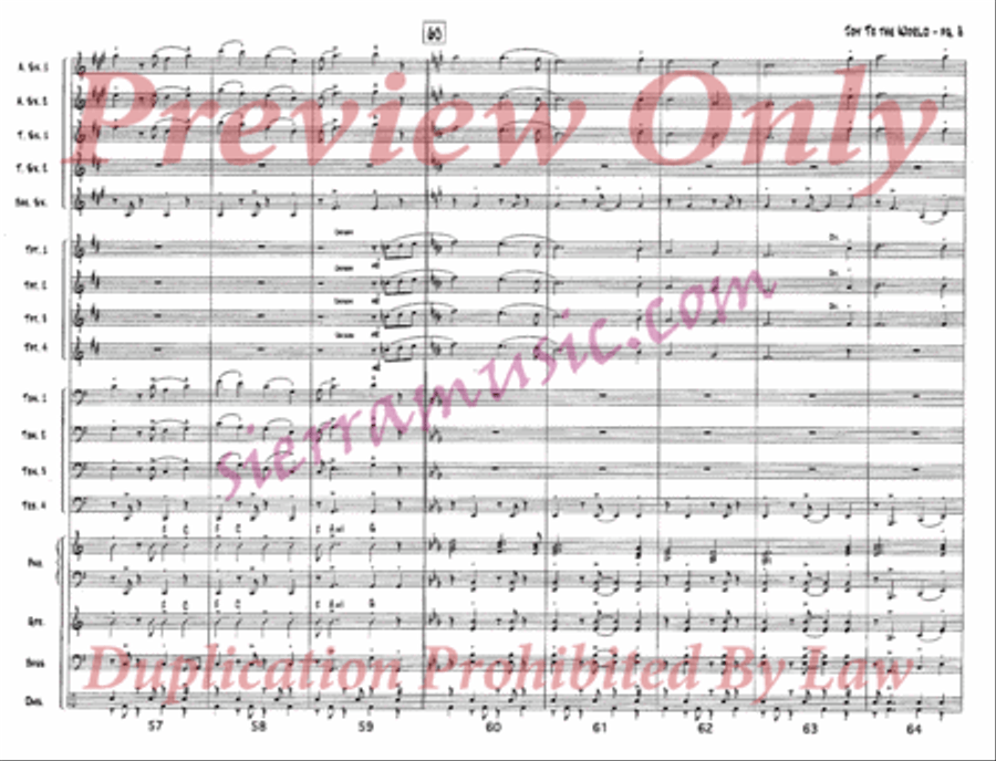 Joy to the World Jazz Ensemble scores gallery preview page 9