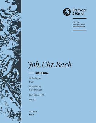 Sinfonia B-dur op. 9 (op. 21) Nr. 1 W.C 17B