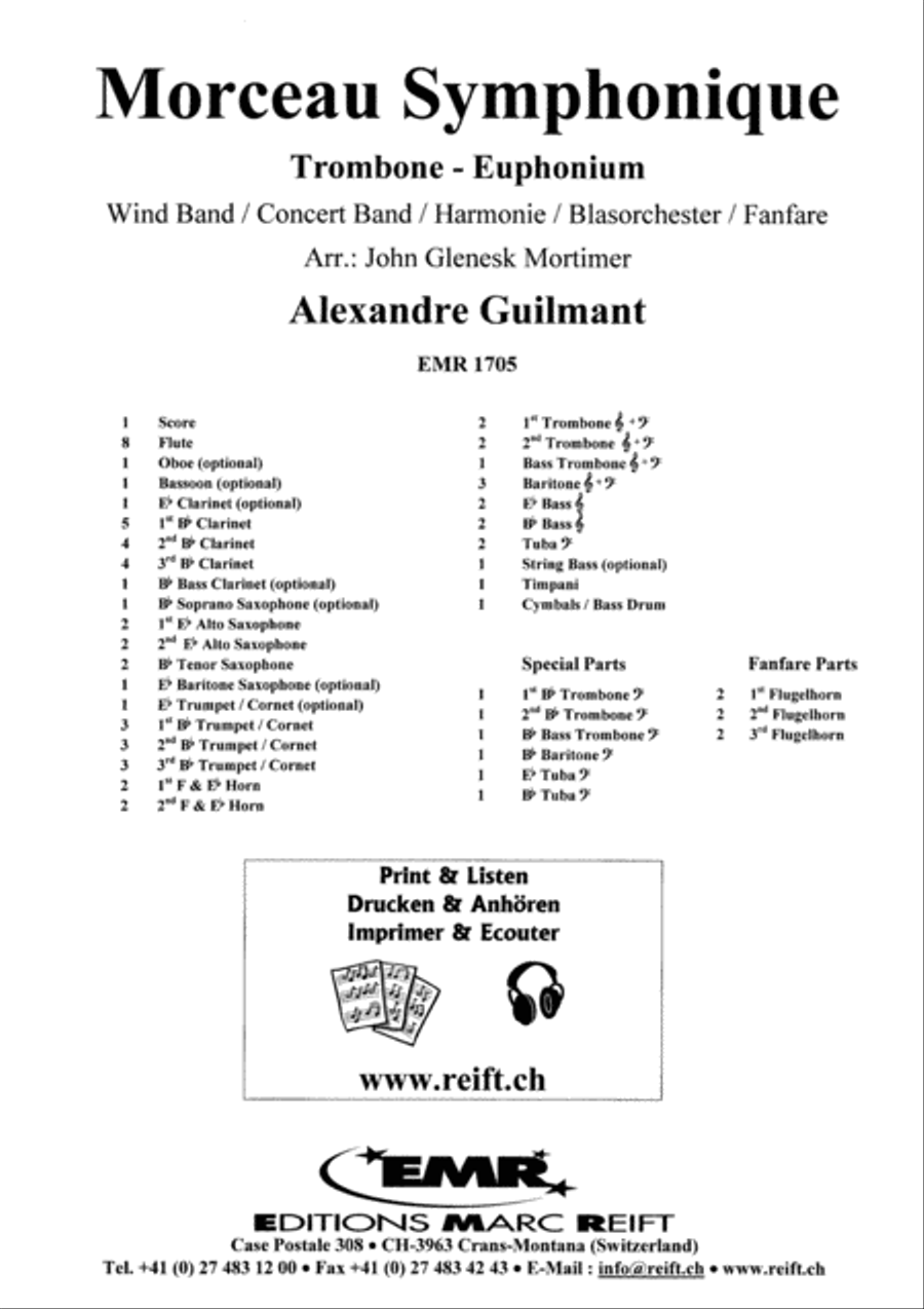 Morceau Symphonique Concert Band scores gallery preview page 2