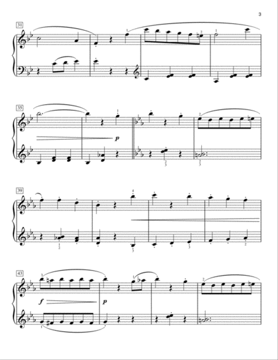Oh Where, Oh Where Has My Little Dog Gone [Classical version] (arr. Phillip Keveren) Easy Piano scores gallery preview page 3