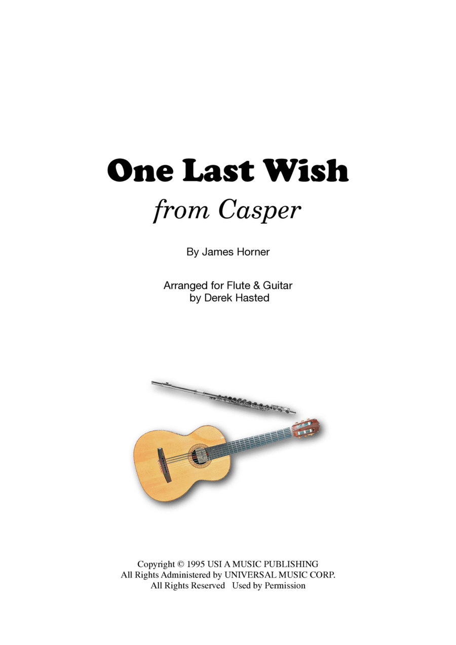 One Last Wish Flute scores gallery preview page 1