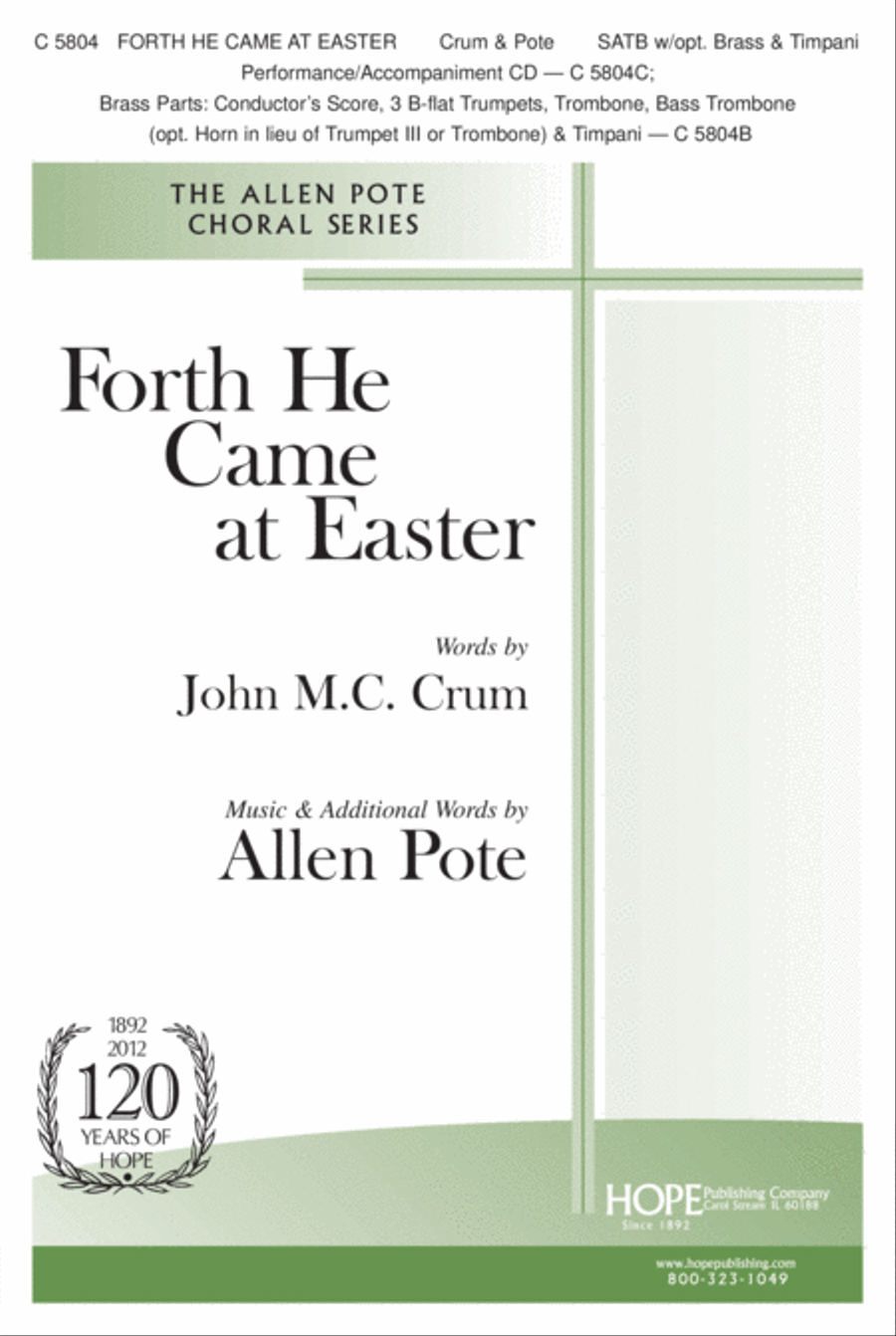 Forth He Came at Easter 4-Part scores gallery preview page 2
