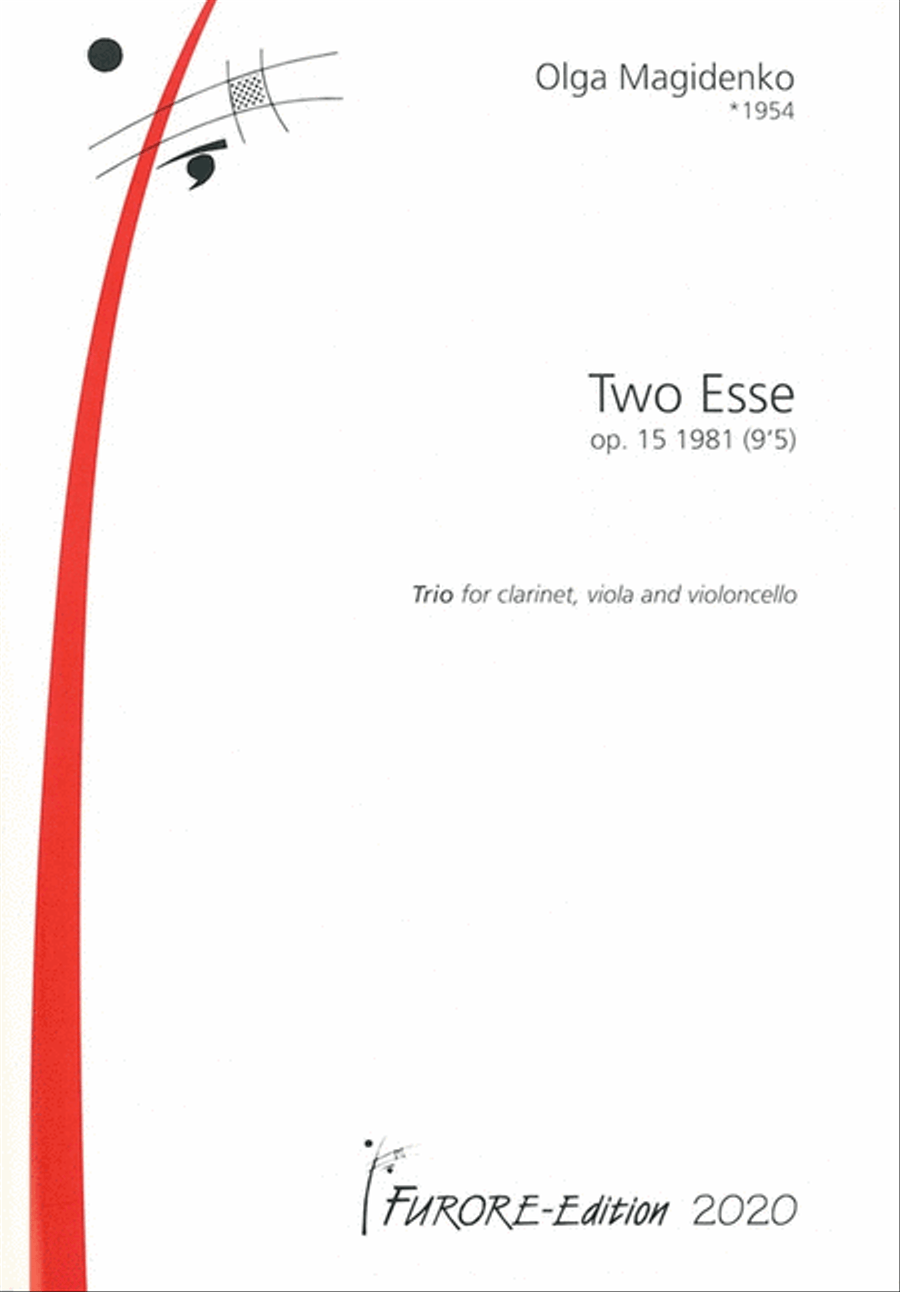 Two Esse op. 15 Clarinet scores gallery preview page 1