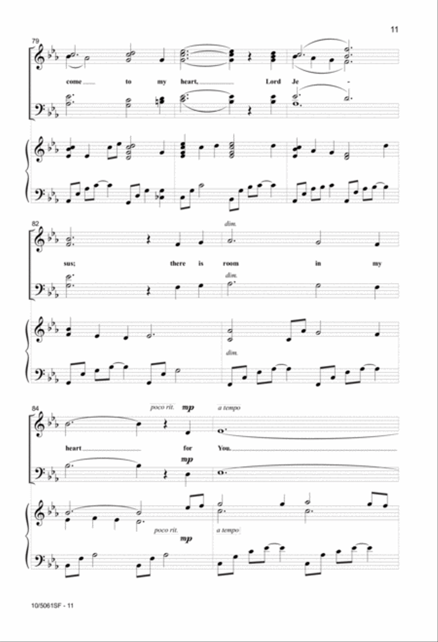 O Come to My Heart O Come to My Heart 4-Part scores gallery preview page 11