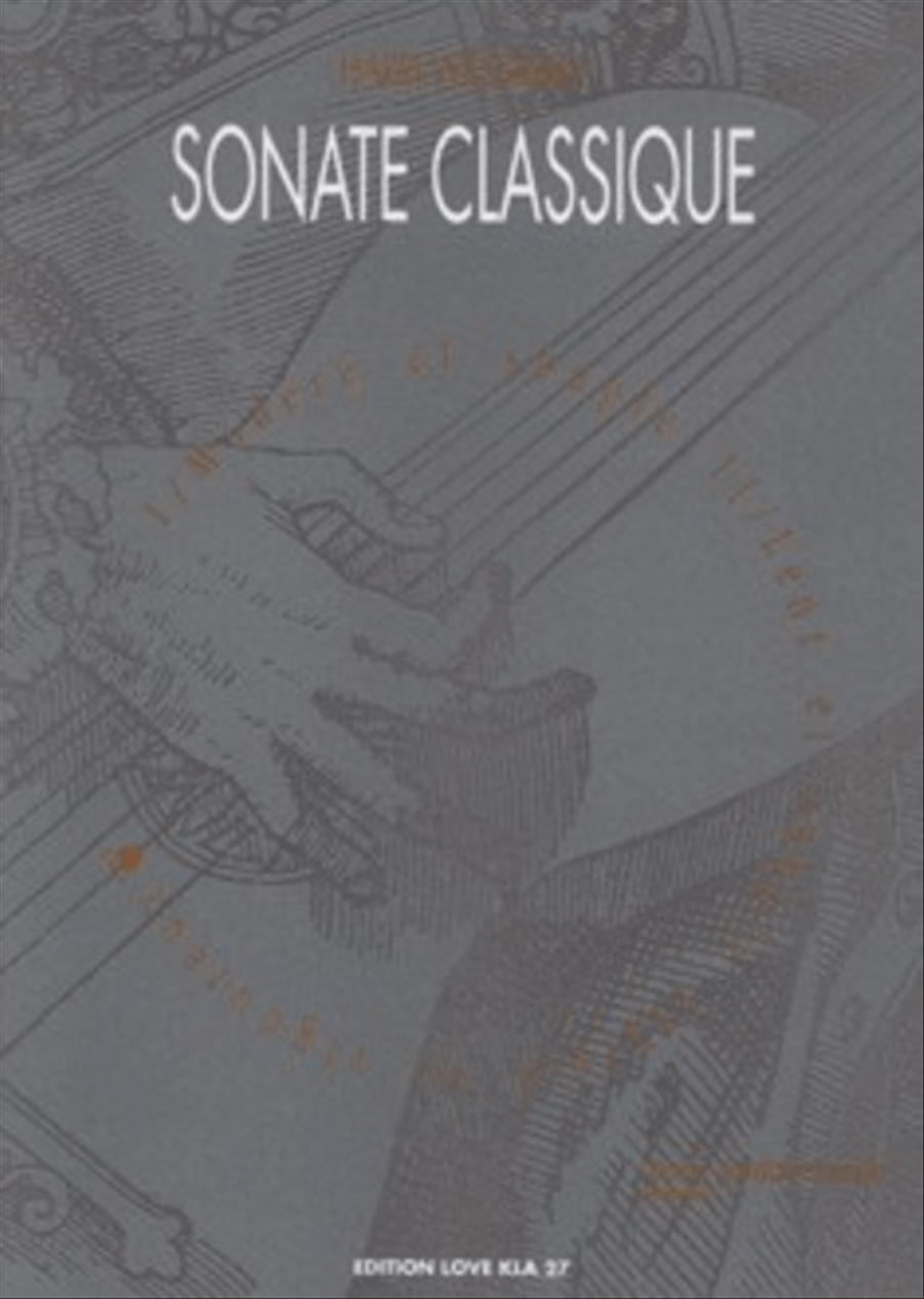 Sonate classique pour guitare seule Classical Guitar scores gallery preview page 1