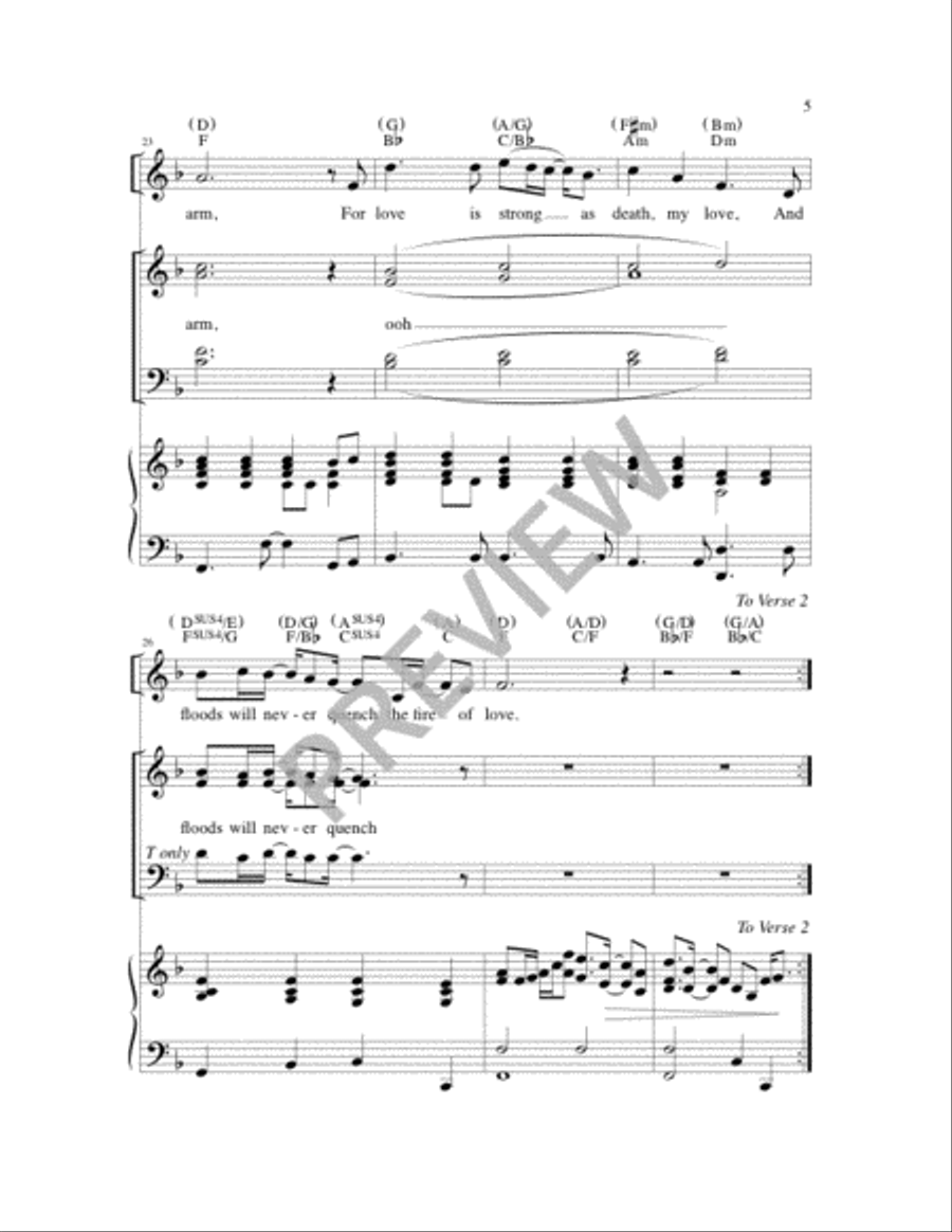 The Fire of Love 4-Part scores gallery preview page 5