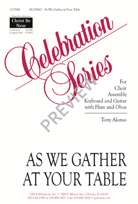 Book cover for As We Gather at Your Table