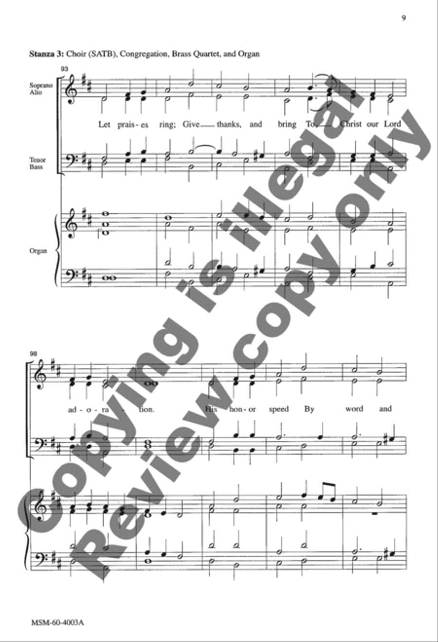 With High Delight (Choir Score) 4-Part scores gallery preview page 9