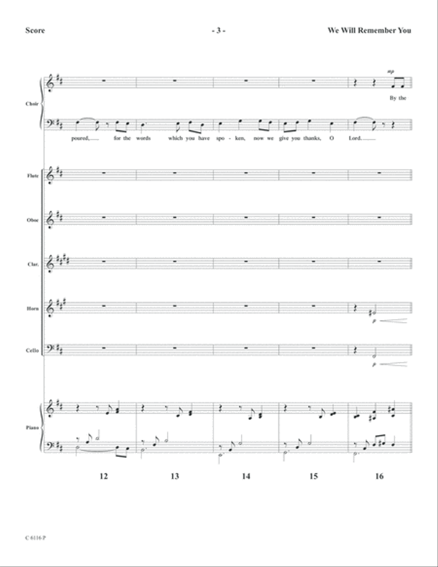 We Will Remember You Flute scores gallery preview page 5