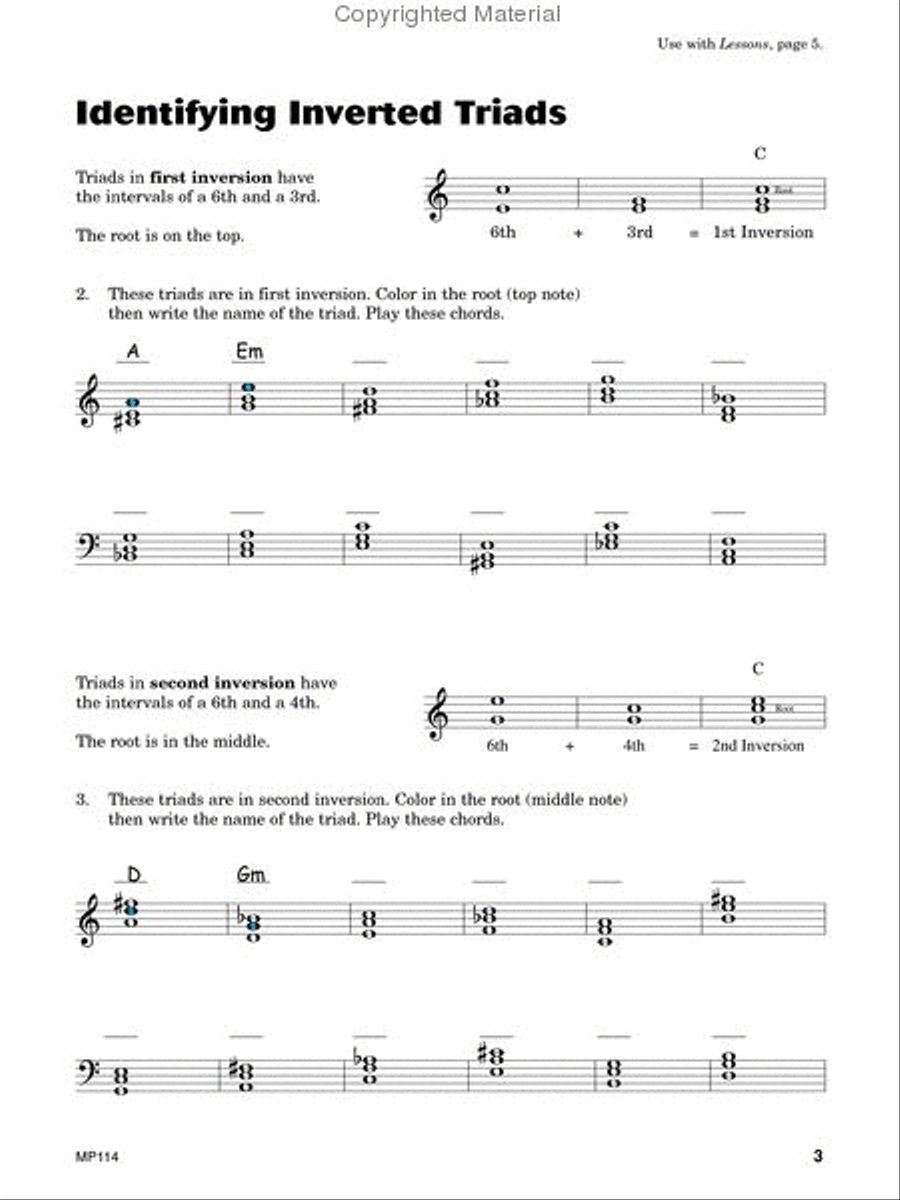 Piano Town, Theory - Level 4 Piano Method scores gallery preview page 3