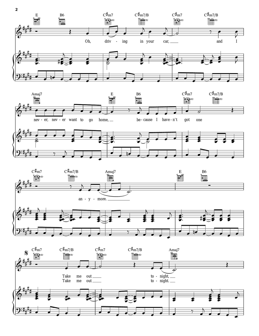 There Is A Light That Never Goes Out Piano, Vocal, Guitar scores gallery preview page 2