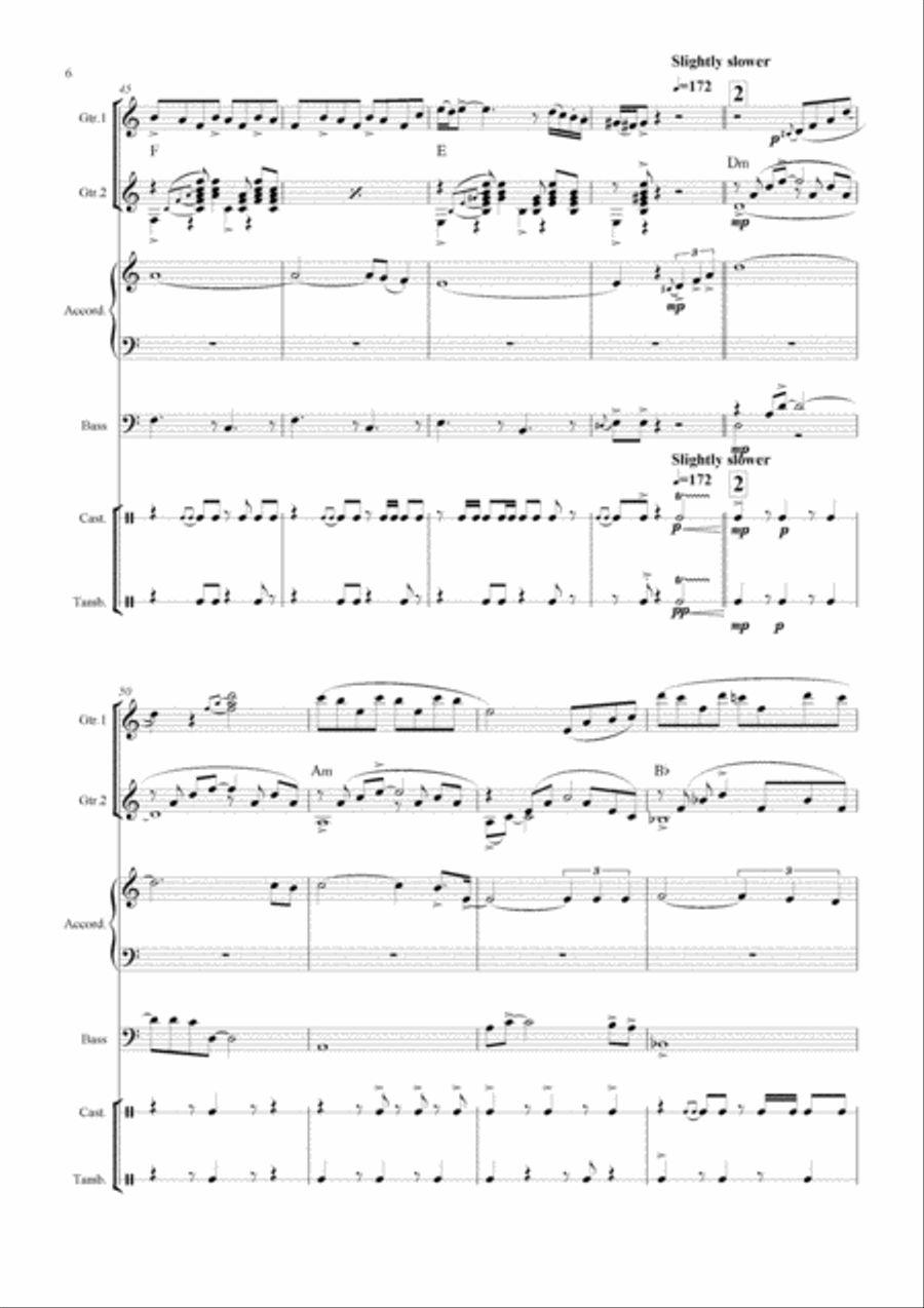 Entr'acte! Small Ensemble scores gallery preview page 6