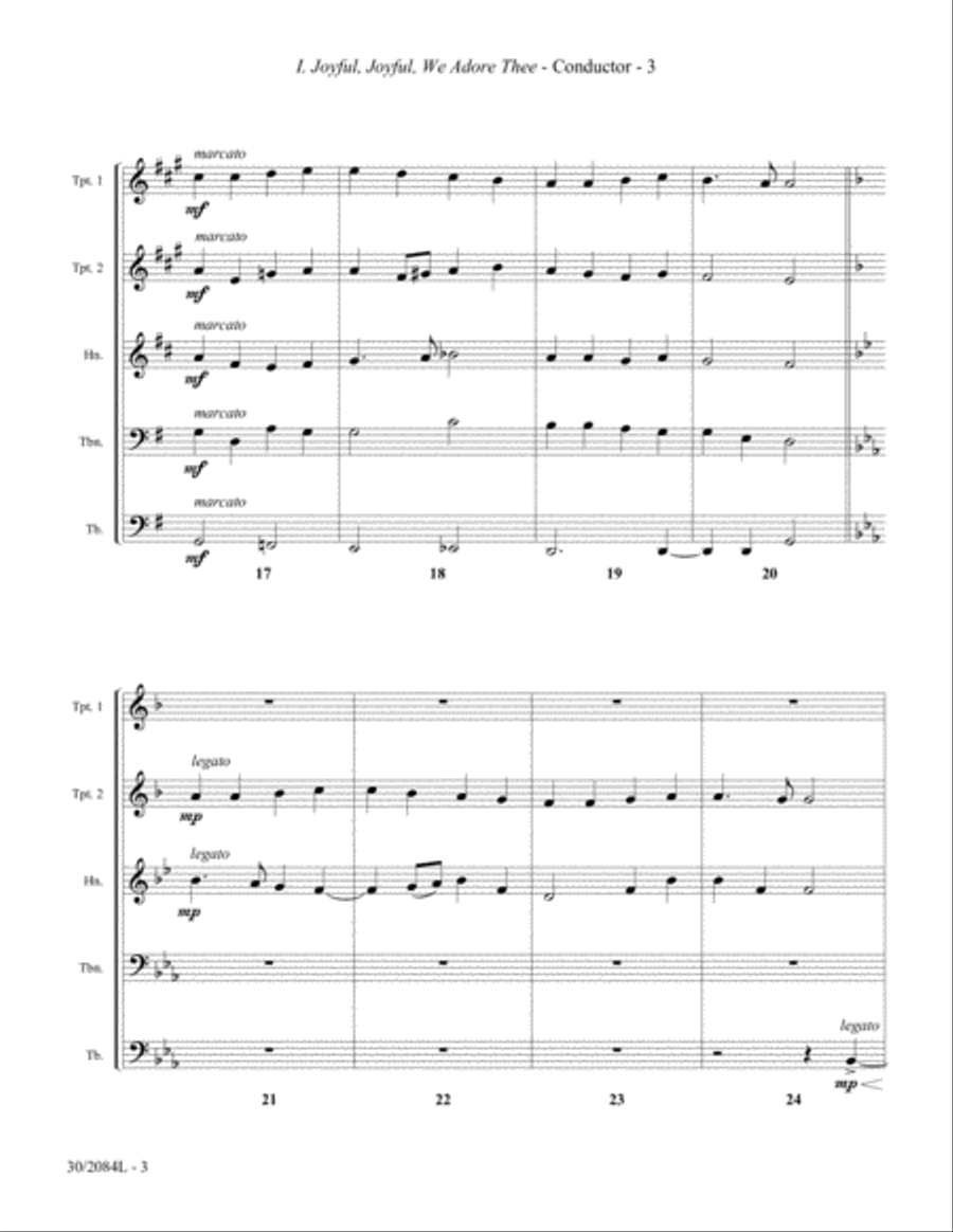 Wedding Suite for Brass Quintet Brass Quintet scores gallery preview page 4
