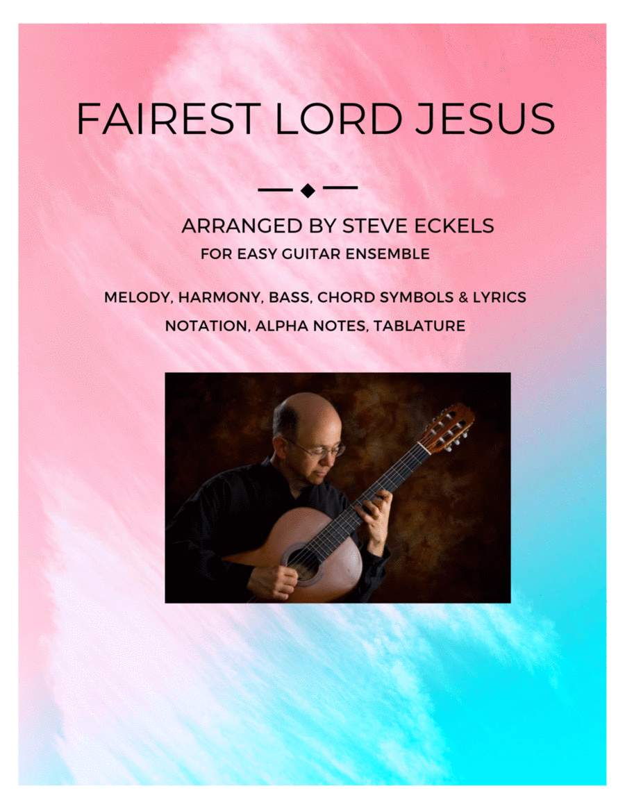 Fairest Lord Jesus Fairest Lord Jesus Guitar Ensemble scores gallery preview page 1