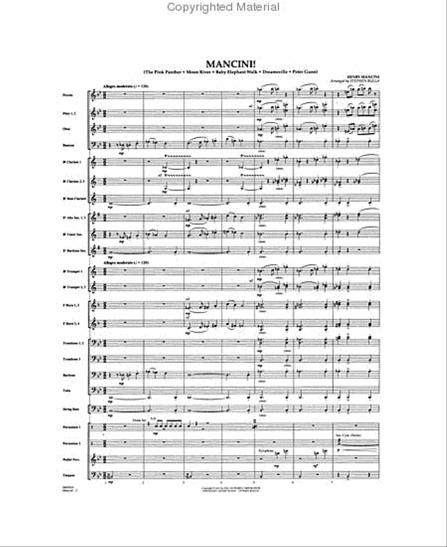 Mancini! Concert Band scores gallery preview page 2