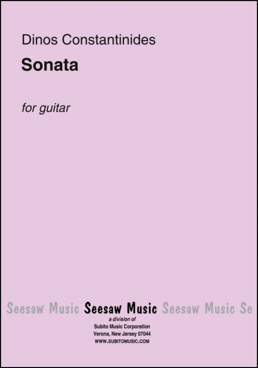 Sonata Classical Guitar scores gallery preview page 1