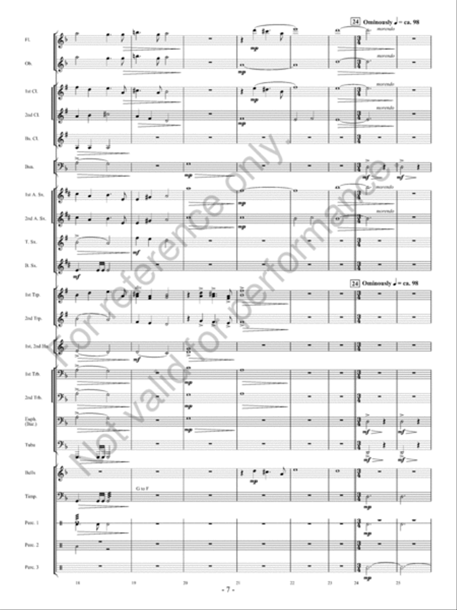 Avalanche! Concert Band scores gallery preview page 8