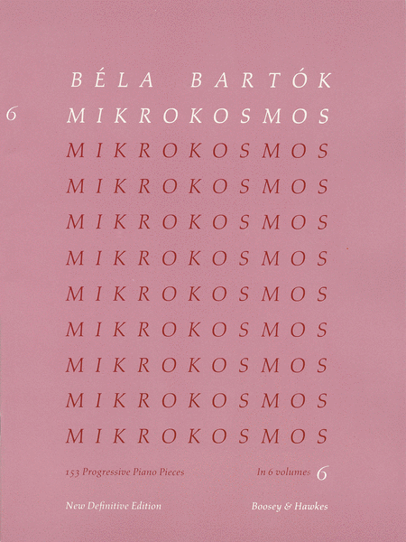 Bela Bartok: Mikrokosmos - Volume 6 (Pink)
