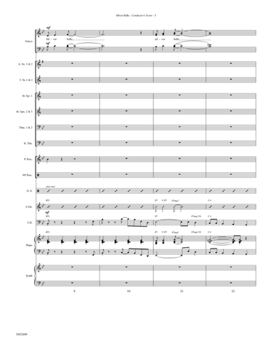 Silver Bells (arr. Mark Hayes) - Full Score