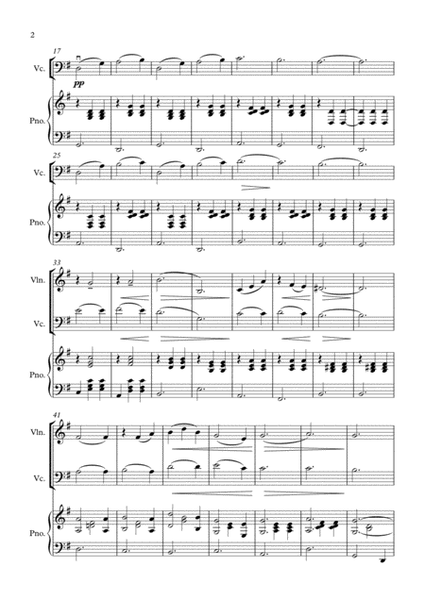 LIPPEN SCHWEIGEN for Piano Trio (from Merry Widow)