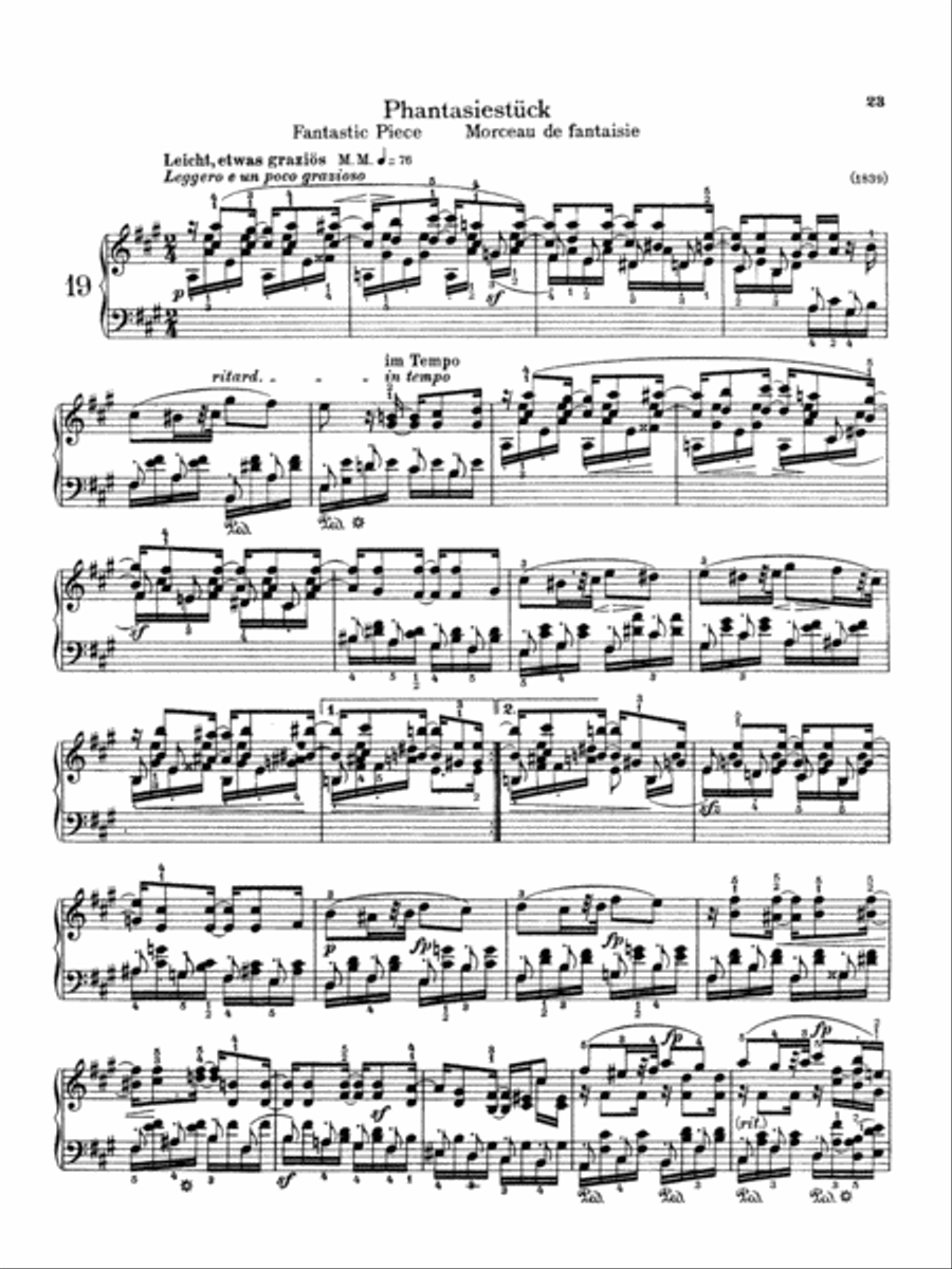 Schumann: Album Leaves (Albumblätter), Op. 124 Piano Solo scores gallery preview page 1