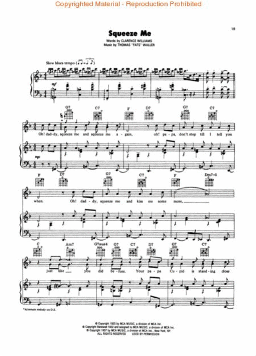 Ain't Misbehavin' Piano, Vocal, Guitar scores gallery preview page 2